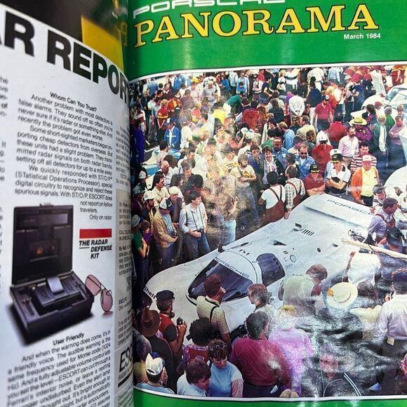 Porsche Panoramic Hardcover Bounded Magazines Vintage 1984 JAN-JUNE PCA - Picture 5 of 11